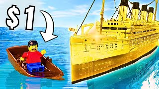 ¡Probé Barcos de Lego de 1 vs 10000 [upl. by Alul]