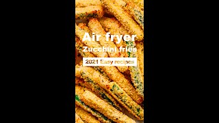 EASY AIR FRYER ZUCCHINI FRIES 2021 ▏How to make ZUCCHINI with air fryer？▏JoyouceampSpiceindiaonline [upl. by Ellenwahs]