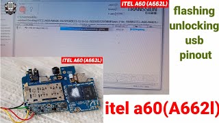 itel A60 A662l flashing and unlocking dm dp pinout jumper direct mother board [upl. by Adna447]