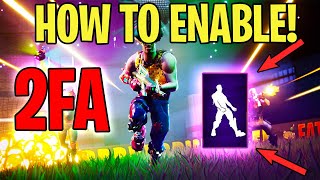 How to ENABLE 2FA on Fortnite EASY METHOD [upl. by Francyne]