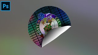 Make A Folded Hologram Sticker  Photoshop Tutorial  Cal So Scoped [upl. by Ttebroc]