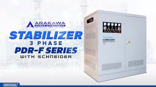 ARAKAWA STABILIZER PDRF Series 800KVA PDRF 800KVA With Schneider Electric [upl. by Eilama887]