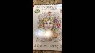 Jane F Hankins coloring book [upl. by Suinotna]