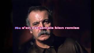 Karaoké  Bécassine Georges Brassens [upl. by Elocen]