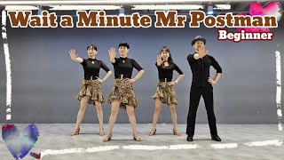 W라인댄스 Wait a Minute Mr Postman  Beginner  Demo  초급라인댄스 [upl. by Maziar]