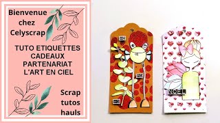 TUTO ETIQUETTES CADEAUX DE NOEL LART EN CIEL [upl. by Rahr842]