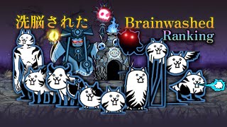 Battle Cats Brainwashed Cats Showcase amp Ranking [upl. by Hcra683]