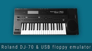 USB floppy disk drive emulator for Roland DJ70 GoTek SFR1M44fudl [upl. by Japha]