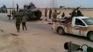 Libyan Army Entering Ajdabiya 18 April 2011 [upl. by Simeon]