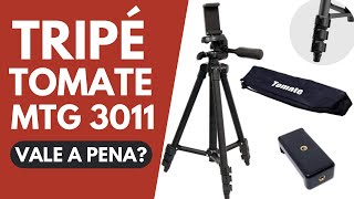 UNBOXING  Tripé para Câmera e Celular Tomate MTG3011  Vale a pena Onde comprar [upl. by Yddeg]