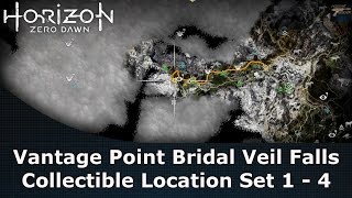 Horizon Zero Dawn Vantage Point Bridal Veil Falls Collectible Location Set 1  4 [upl. by Scevor]