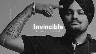 INVINCIBLE  slowed n reverb SidhuMooseWalaOfficial 🕊 [upl. by Anihpesoj]