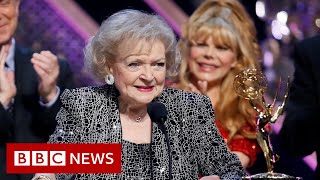 Tributes pour in for US TV legend Betty White  BBC News [upl. by Labotsirc]