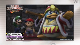 Super Smash Bros Brawl  Subspace Emissary Playthrough Subspace I [upl. by Aubrette769]