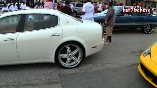 Maserati Quattroporte on 22quot Asanti Staggered Wheels  1080p HD [upl. by Nil]