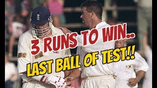 FINAL BALL of Test 3 RUNS to Win amp Never Seen Before Finish  Best Last Over Finish to a Test Match [upl. by Knutson]