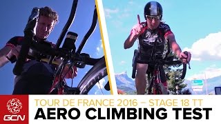 Does Getting Aero Help You To Climb Faster Tour De France 2016 Stage 18 Time Trial [upl. by Bastian]