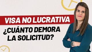 ⏱Visa No Lucrativa ¿cuánto demora la solicitud  Parainmigrantes al minuto ⏱ [upl. by Annav310]