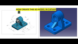 CATIA V5 Tutorial  Simple Part Modeling StepbyStep [upl. by Akina]