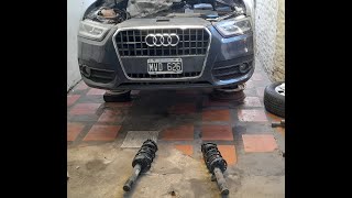 cambio crapodina amortiguador audi q3 20 tfsi [upl. by Winnah]