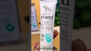 fix derma brightening hand cream review in Tamil [upl. by Ayidah]