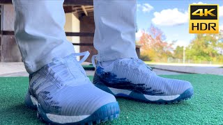 Adidas CodeChaos Golf Shoes 2022 ⛳️👟 GW5341 Cloud White  Grey One  Crew Navy On Feet [upl. by Berne]