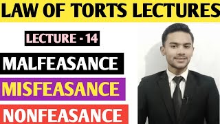 Malfeasance  Misfeasance and Nonfeasance  law of torts lectures in urdu  hindi [upl. by Tracie]