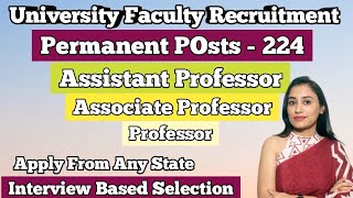 Alighar Muslim University Assistant Professor Vacancy 2024  Central University Recruitment 2024 [upl. by Reffinej124]