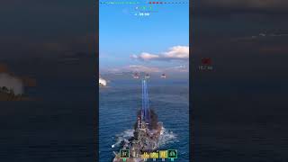 Jean Bart World of Warships линкор 9 уровня Франция shorts [upl. by Maffa276]