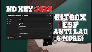 Murderers VS Sheriffs Duels Script Hack  Hitbox expander  Anti Lag amp More Pastebin 2024 [upl. by Tori]