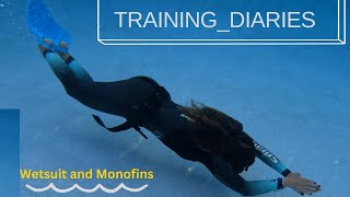 FREEDIVING PRACTICE  Using MOLCHANOVS CORE Silicone Monofins  TRAINING in my Home Pool [upl. by Ferdinande]