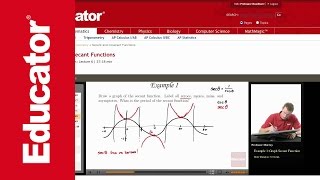 Graphing Secant and Cosecant Functions [upl. by Ebneter]