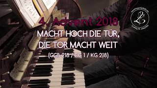 GGB 218EG 1 Macht hoch die Tür die Tor macht weit 4 Advent 2018 [upl. by Idona]