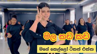 මල කඩ කඩ මගේ කෙල්ලෝ ටිකත් එක්ක ❤️  Dinesh Gamage  Dance  Academy  Girls  happiness  New [upl. by Airod424]