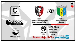 KKF Caffaro Global System Kazimierza Wielka vs FC Silesia BOX Siemianowice  transmisja LIVE [upl. by Annuaerb]