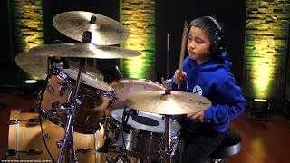 Wright Music School  Jasper Huang  Imagine Dragons  Bones  Drum Cover [upl. by Ennovy423]