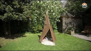 Fabriquer un tipi d’extérieur – DIY [upl. by Leirum]