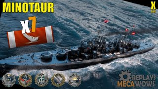 Minotaur 7 Kills amp 213k Damage  World of Warships Gameplay [upl. by Oirottiv361]