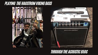 Hagstrom Viking Bass InStore Demo [upl. by Idyak]