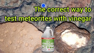 How to identify a meteorite at home with a vinegar and baking soda [upl. by Adnilreh]