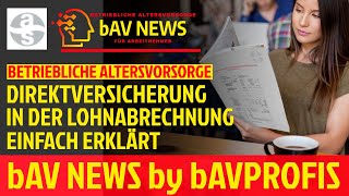 ⚒️ bAV TUTORIAL LOHN amp GEHALTSABRECHNUNG MIT DIREKTVERSICHERUNG EINFACH ERKLÄRT 2023 [upl. by Obeng353]