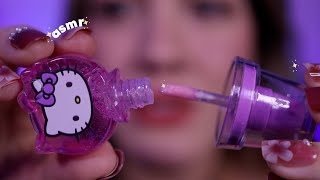 ASMR te maquiando de pertinho ✨💄 sons em camada voz suave e visual triggers [upl. by Larrabee]