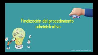 La finalización del procedimiento administrativo Ley 392015 [upl. by Brunhilde819]