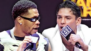 HEATED Devin Haney vs Ryan Garcia FULL FIERY LA press conference amp face off video [upl. by Yellat]