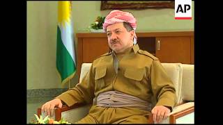 AP interview with Kurdish leader Massoud Barzani [upl. by Kauffman]