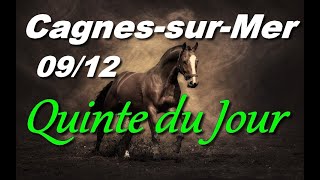 PRONOSTIC PMU QUINTE DU JOUR LUNDI 9 DECEMBRE 2024 [upl. by Dinah]