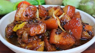 Yummy This is the Best way to cook Pork Humba💯✅ Tastiest ever Easy pork recipe [upl. by Haskel191]