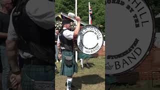 Newtonhill Pipe Band march in to start display during 2023 Drumtochty Highland Games shorts [upl. by Buerger]