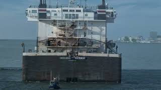 Indiana Harbor arriving in Cleveland ore dock 2023 [upl. by Enihpesoj22]