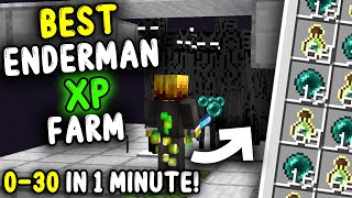 BEST ENDERMAN XP Farm Minecraft 121 [upl. by Mohandis]